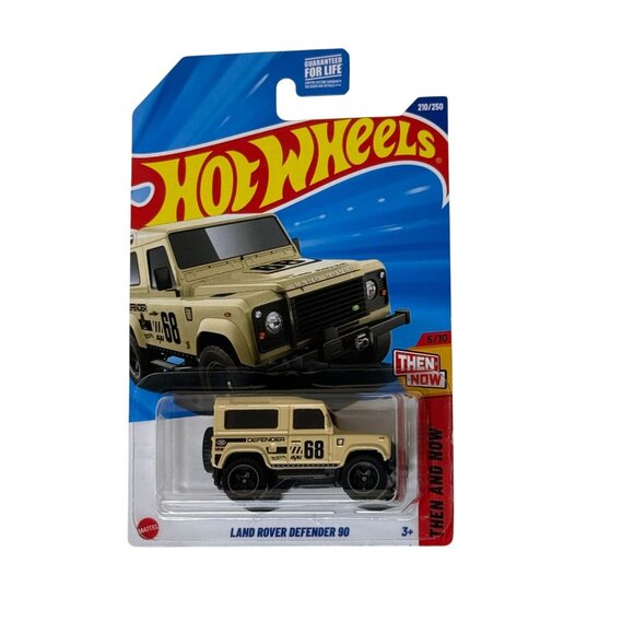 Hot Wheels Land Rover Defender 90 Sand Beige SUV 210/250 Then & Now 2024 - Picture 1 of 5